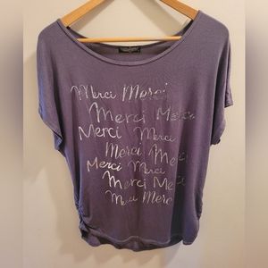 🌷2/$15 Vanilla Sugar Merci tshirt for women. Size xlarge.